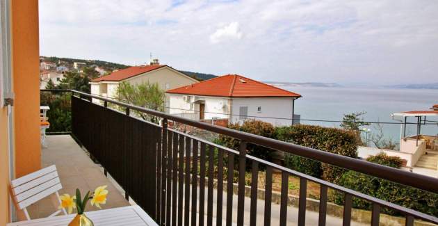 Apartment Ivo 1 – Meerblick und Balkon