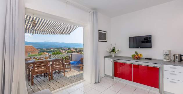 Apartman Presker – pogled more i balkon