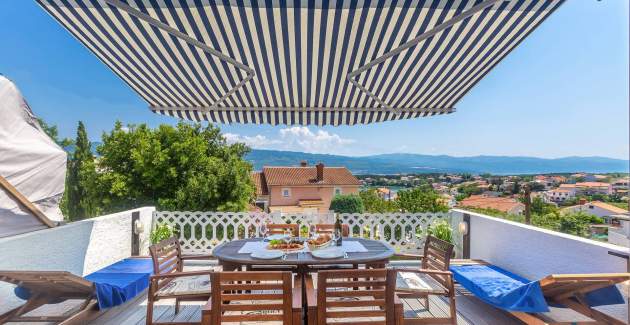 Apartman Presker – pogled more i balkon