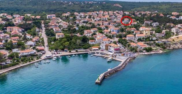 Apartman Roži – pogled more i balkon