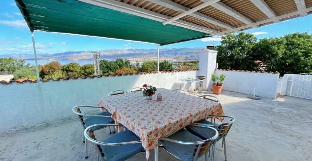 Apartment Srdoc – Terrace and Sea View
