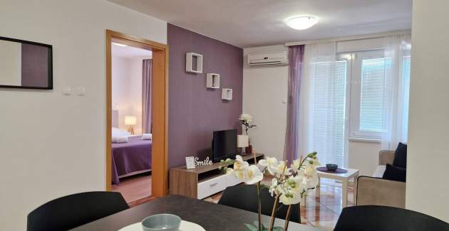 Apartman Brnic AQ 1 – s Balkonom, 90 m od Plaže