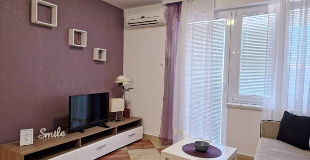 Apartman Brnic AQ 1 – s Balkonom, 90 m od Plaže