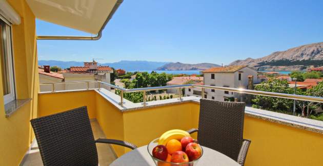Charmantes Apartment Brnić Nr.7 - mit Balkon und Meerblick