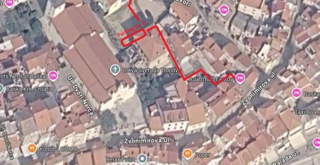 Apartman Fantov – u starom djelu Baške, s Parkingom u blizini