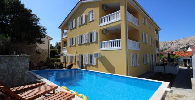 Apartment Gorica 1 Nr.5 – mit Pool, 200 m vom Strand
