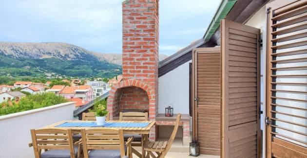 Apartman Nana K2 - s pogledom na more i privatnim roštiljem